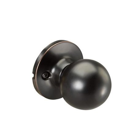 YALE Yale YR80AT10BP Residential Edge Half Dummy Lock with Athens Knob; Oil Rubbed Bronze Permanent YR80AT10BP